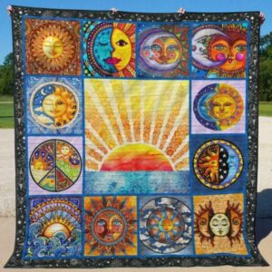 Hippie Quilt Blanket Ver 5  Quilt